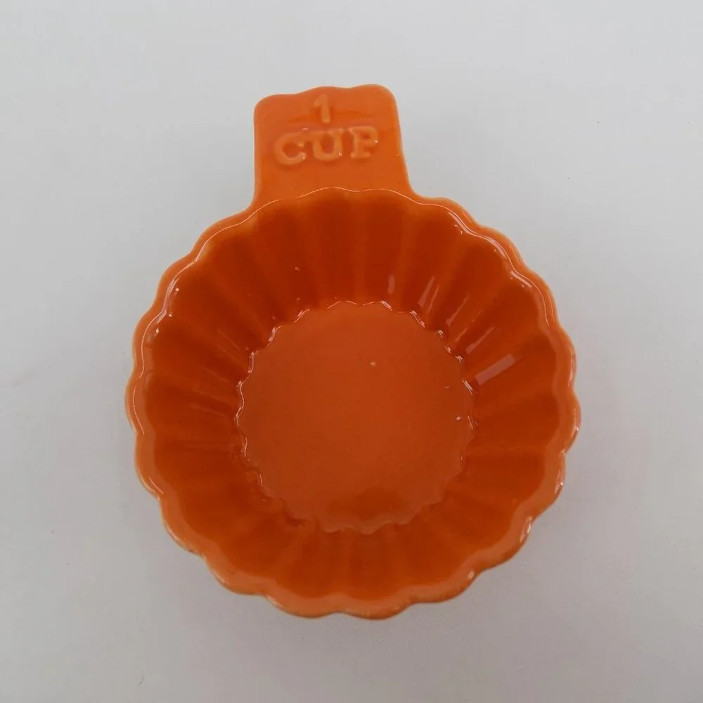 Set of 4 Ashland Fall Theme Heirloom Harvest Ceramic Stacking Measuring Cups New - Picture 7 of 7